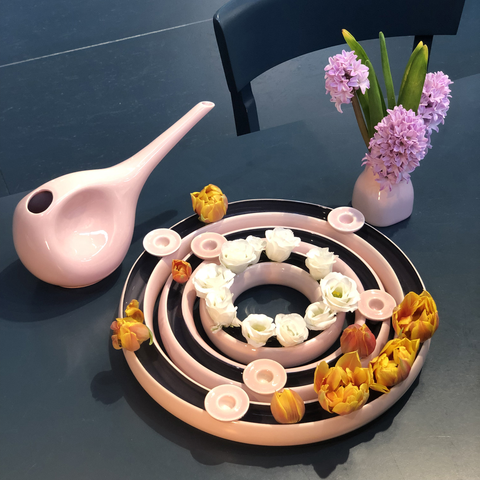 Porta tealight per anello floreale 735T | Decoro 000