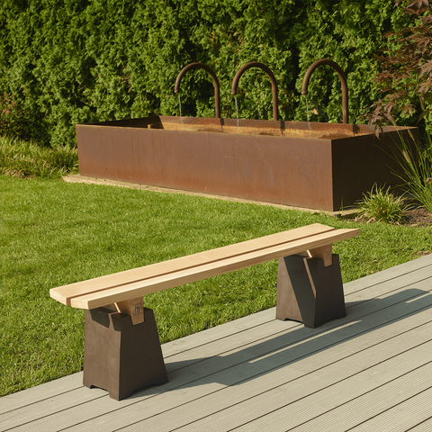 Panchina da giardino Bauhaus 1070A | Decoro 999