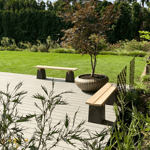 Panchina da giardino Bauhaus 1070A | Decoro 999