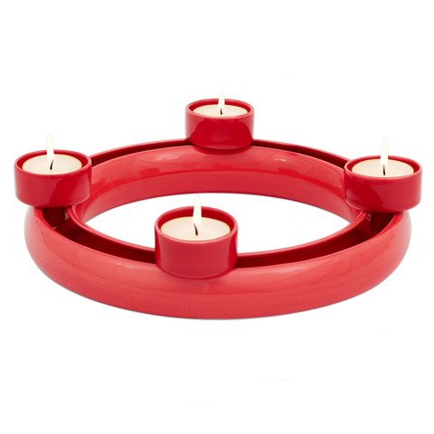 Anello portafiori mit 4 Teelichthaltern HB 735B 735B | Decoro 058