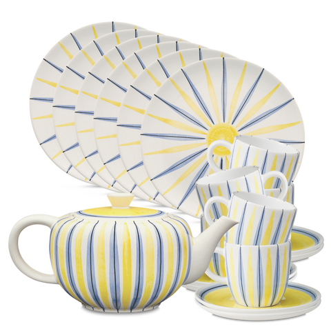 Set da 19 pezzi per il servizio da caffè 501 | Decoro 138
