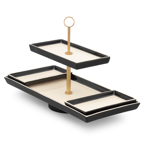 Alzatina 3-tlg. 611R | Decoro 007-1