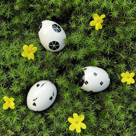 Set uova di Pasqua Ritz trasparente 3 pezzi HB 752 752 | Decoro 999