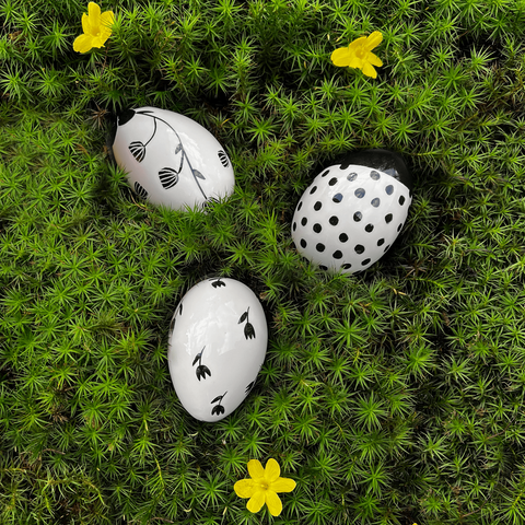 Set uova di Pasqua Ritz trasparente 3 pezzi HB 753 753 | Decoro 999