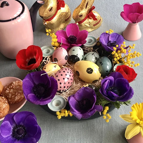 Nido di uova di Pasqua 12 pezzi HB 735B 735B | Decoro 999