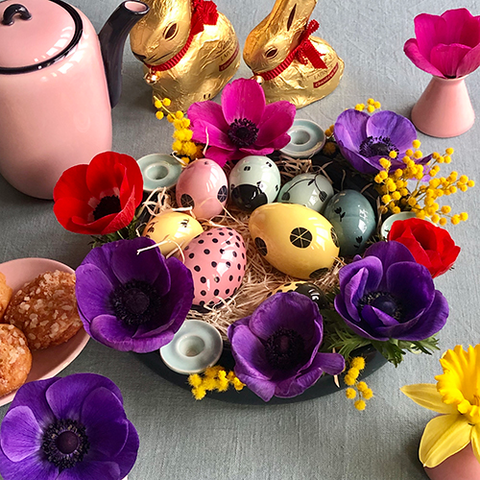 Nido di uova di Pasqua 8 pezzi HB 735A 735A | Decoro 999