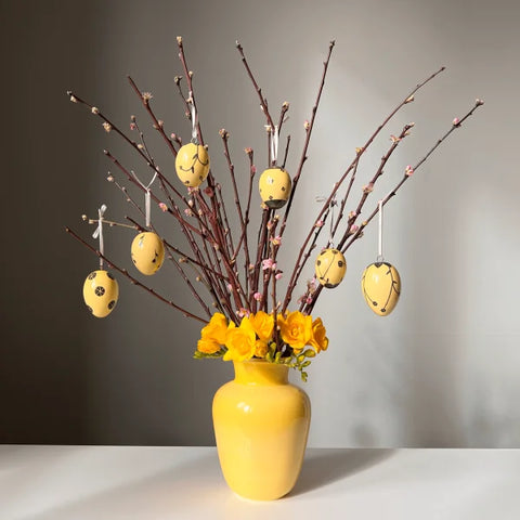 Set de huevos de Pascua con jarrón 7 piezas HB 726B 726 | Decoro 999